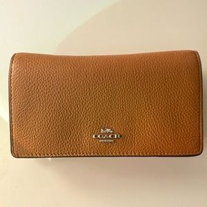 Brand new Coach leather wallet/cross-body bag